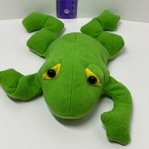Vintage IT'S ALL GREEK TO ME Green Frog Bean Bag Plush ASI 62960 10” Toy